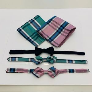 Izod Pre-tied Bow tie bundle - Navy 100% silk Set of three Bow ties